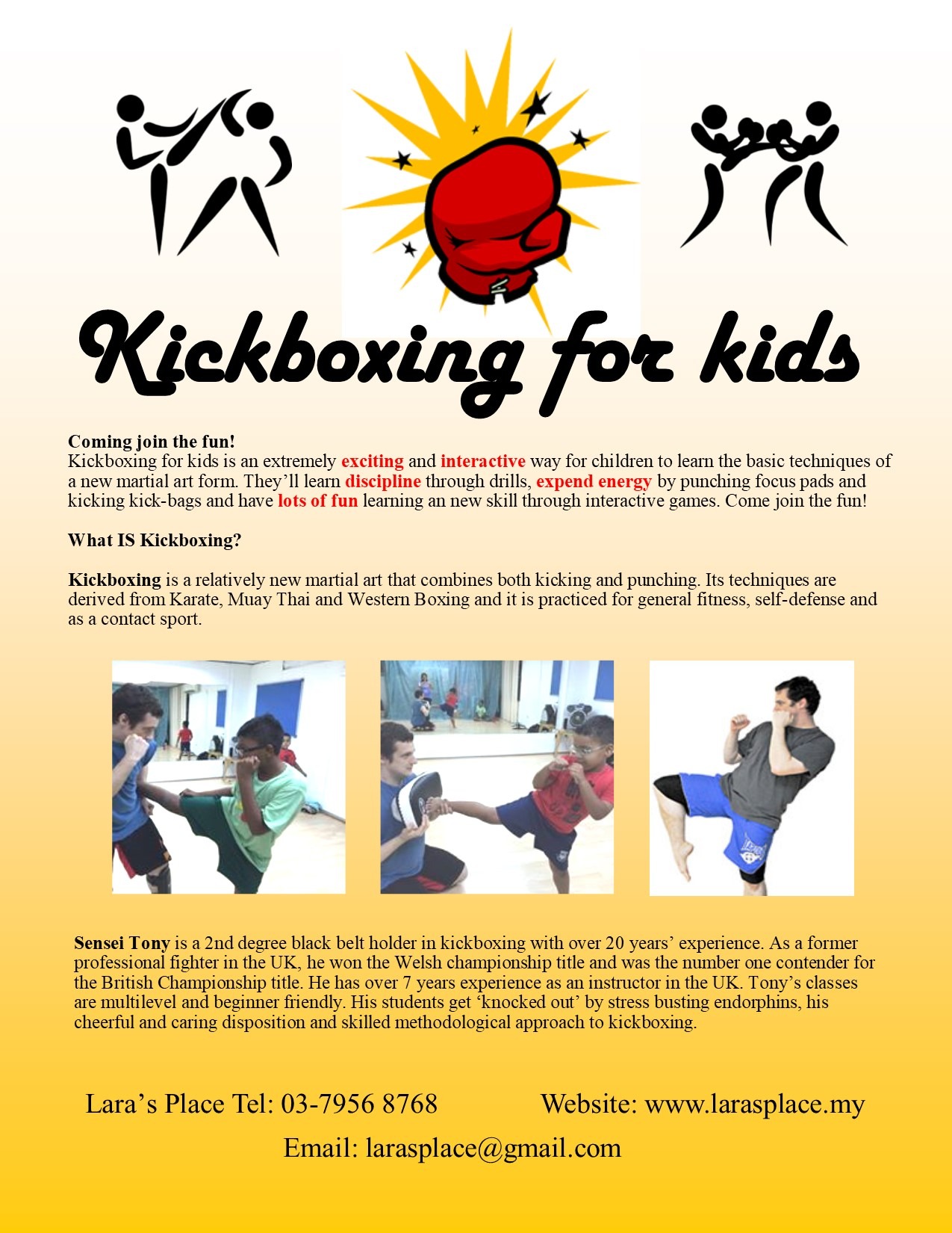 Kickboxing Kids Flyer 